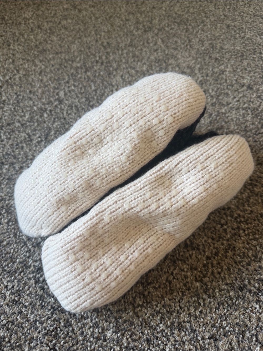 Cozy Knit Bootie Slippers - Charcoal Gray - Picture 3 of 3
